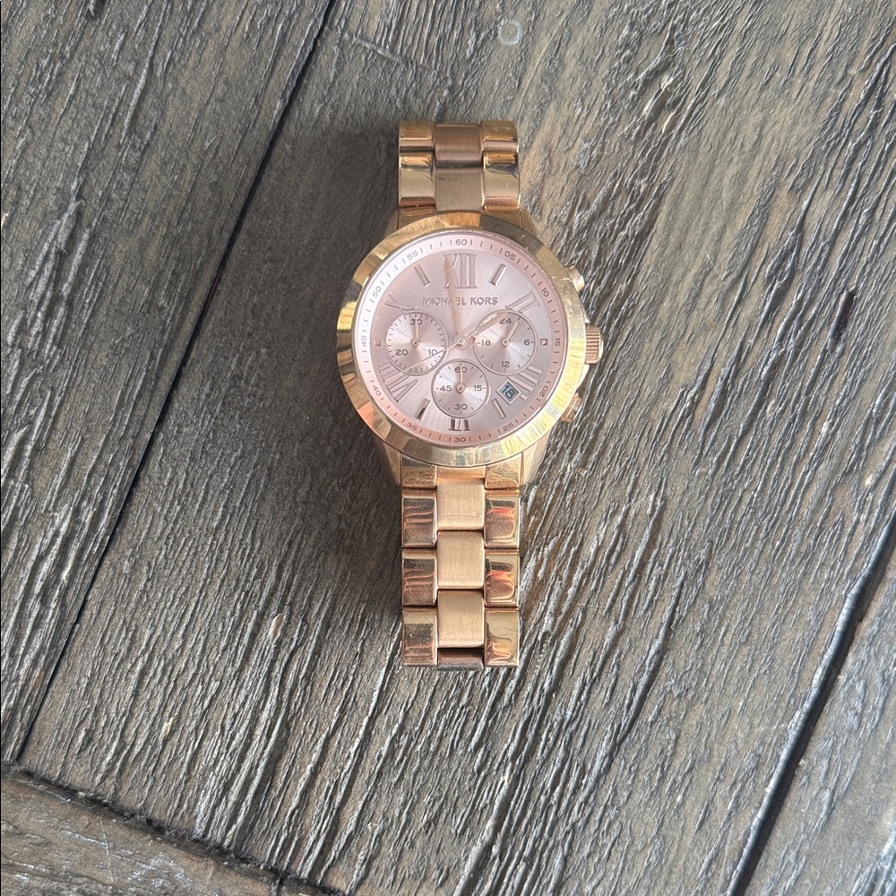 Michael Kors Rose Gold Chronograph Watch